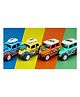 PLUSPOINT Inertia Friction Powered Cartoon Dancing Cars Pack of 4 = Multicolor