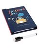 PLUSPOINT Travel Magnetic Word Spelling Book Game with Magnetic Pen - Blue