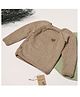 Shilpshakti Full Sleeve Solid & Handmade Side Button Cardigan Sweater - Beige