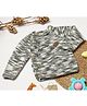Shilpshakti Full Sleeve Abstract Designed   Handmade Side Button Cardigan Sweater - Multi Colour & Grey