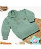 Shilpshakti Full Sleeves Solid Handmade Sweater - Teal Blue