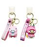 FunBlast 3D Dinosaur and Duck Design Fancy Keychain for Bag/Door Keys