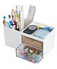 FunBlast Desk Organizer with Drawer Stationary Storage Stand - White
