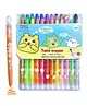 FunBlast Twist Crayons for Kids 24 Pcs Crayon Set with Coloring Book - Multicolor