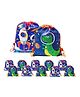 FunBlast Non-Woven Space & Dinosaur Print Gifting Bags  12 Pcs Drawstring Bags