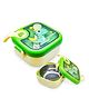 FunBlast Dinosaur Theme Lunch Box with Spoon - Green