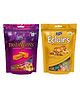 Derby Dryfruit Eclairs Assorted Toffee Cashew Almond Pista Standy Pouch | Derby Tradissions Assorted Toffees Standy Pouch | Combo Pack Of 2