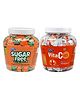 Derby Sugar Free Orange Candy Approx 115pcs 330gms and Vitacin Poly 100pcs 350gms  (Pack Of 2 )