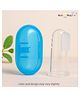 NeonateCare Baby Silicone Soft Bristles Finger Tooth Brush With Tongue Cleaner Back And Travel Protective Case - Blue finger brush