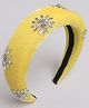 Tipy Tipy Tap Ethnic Gota Embellished Hair Band  - Yellow