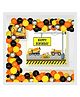 Untumble Construction Theme Birthday Decoration Backdrop Arch Kit- Pack of 64