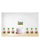 Untumble Cricket Theme Cake and Cup Cake Toppers Set for Birthday Decorations Pack of 33