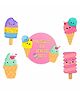 Untumble Ice Cream Theme Birthday Decoration Posters Kit for Kids Pack of 5