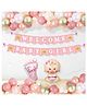 Untumble Pink Welcome Baby Girl Kit with Balloons - Pack of 43