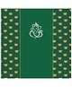 Untumble Lotus Printed Backdrop in Dark Green Ganesh Chaturthi Decoration Items for Home - Pack of 1