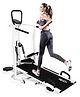 Reach T 100 4 in 1 Multi Functional Manual Treadmill for Home Gym With 3 Level Manual Incline - Black