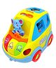 SANJARY ELEPHANT DRIVER Car with Music Light and Animal Square Blocks Early Educational Toys for KIDS COLOR & DESIGN MAY VARY