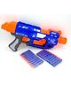 Sanjary Blaze Storm With 20 Soft Bullets Manual Function Gun Toy - Multicolour