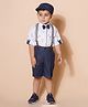 AJ DezinesHalf Sleeves Rabbit   Printed  5 Piece Party Set - White