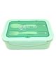 Sanjary YIN & YUMMY Plastic Lunch Box With Spoon & Fork - Green