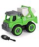 SVE Sanitation Dumper Vehicles DIY Sanitation Trucks with 1 Screwdriver Tools Kids Building Trucks - Green