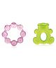 BeeBaby Ring & Teddy Teethers for 6 to 12  Months BPA Free Cooling Water Filled Baby Teether with Carry Case for Babies Soothes Infants Gums (Pack of 2) (RG-Pink_TD-Green)