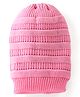 Pine Kids Knitted Woollen Cap Pink - Diameter 11 cm