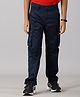 Kiddopanti Solid Button Down Cargo Pant - Navy Blue