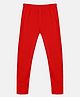 Kiddopanti Solid Leggings - Red