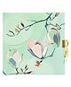 Goldbuch Secret Diary with Lock & Key 96 Pages Magnolia Mint Art Print by Turnowsky with Gold or Silver Stamping - Multicolor