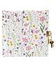 Goldbuch Secret Diary with Lock & Key 96 Pages Meadow Miracles White Art Print by Turnowsky with Gold or Silver Stamping - Multicolor
