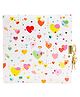Goldbuch Secret Diary with Lock & Key 96 Pages Heart to Heart Light Art Print by Turnowsky with Gold or Silver Stamping - Multicolor