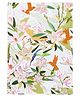 Goldbuch Lily White Art Print by Turnowsky with Gold or Silver Stamping Blank A5 Notebook Acid Free Pages - 200 Pages