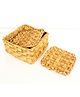 Byora Homes Water Hyacinth Sq. Weave Coasters Set of 6