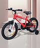 R For Rabbit Vroom Bicycle for Kids Cycle for 4 to 7 Years Boys & Girls 16T Inches | With Training Wheels| 90% Installed (Red)