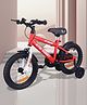 R For Rabbit Vroom Bicycle for Kids Cycle for 3 to 5 Years Boys & Girls 14T Inches | Training Wheels| 90% Installed (Red)