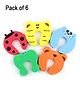 Luvlittle Animal Shaped Foam Door Stopper Multicolor - Pack of 6