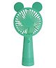 KolorFish Portable Handheld USB Rechargeable Fan 3 Speeds 4 Hours Mickey Ear - Green