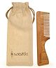 Sarveda NeemWood Comb With Handle- Brown