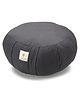 Sarveda Round Zafu Meditation and Yoga Cushion - Dark Grey