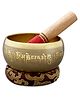 Sarveda Sacred Mantra Bowls 5.5 Inches  Gold Mantra