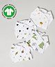 The Boo Boo Club Extra Soft Organic Cotton Muslin Pack Of 4 Nappies - White