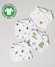 The Boo Boo Club Extra Soft Organic Cotton Muslin Pack Of 4 Nappies - White