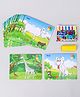 Toyenjoy Colour And Wipe Animals Flash Cards - 24 Cards