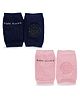 Chinmay Kids Knee Pads for Baby, Anti-Slip Padded Stretchable Elastic Cotton Soft Comfortable Baby Knee Pads Soft Mesh Breathable, Elbow Cushion Pad Pack of 2 Dark Blue, Pink