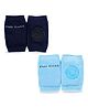 Chinmay Kids Knee Pads with Anti-Slip Padded Stretchable Elastic Cotton Soft Comfortable Pack of 2 -Dark Blue & Sky Blue