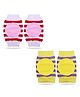 Chinmay Kids Crawling Anti-Slip Padded Stretchable Elastic Cotton Soft Breathable Comfortable Knee & Elbow Cap with Lining Pattern Pack of 2 - Multicolour