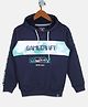 Monte Carlo Full Sleeves Game Theme Printed Hooded Sweatshirt - Blue