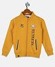 Monte Carlo  Full Sleeves United Text Printed Sweatshirt - Mustard Yellow