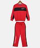 Monte Carlo Full Sleeves Colour Blocked Tracksuit - Red